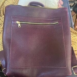 New Purple Portland Leather Backpack